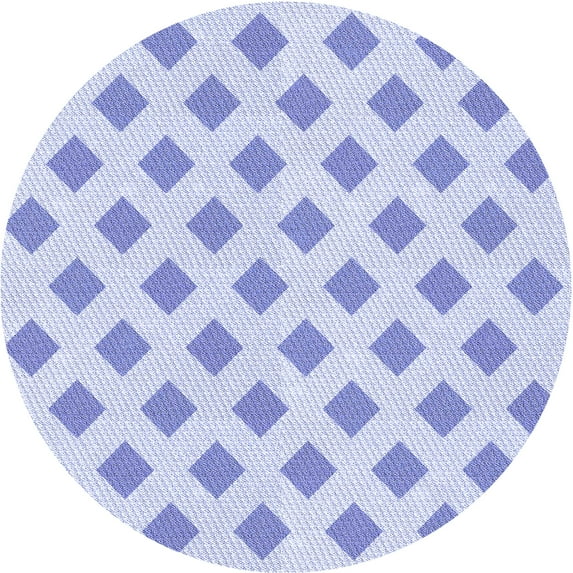 Ahgly Company Machine Washable Indoor Square Transitional Lavender Blue Area Rugs, 3' Square
