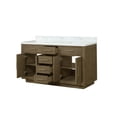 thumbnail image 2 of Shelter 60 in W x 22 in D Grey Oak Double Bath Vanity and Carrara Marble Top, 2 of 7