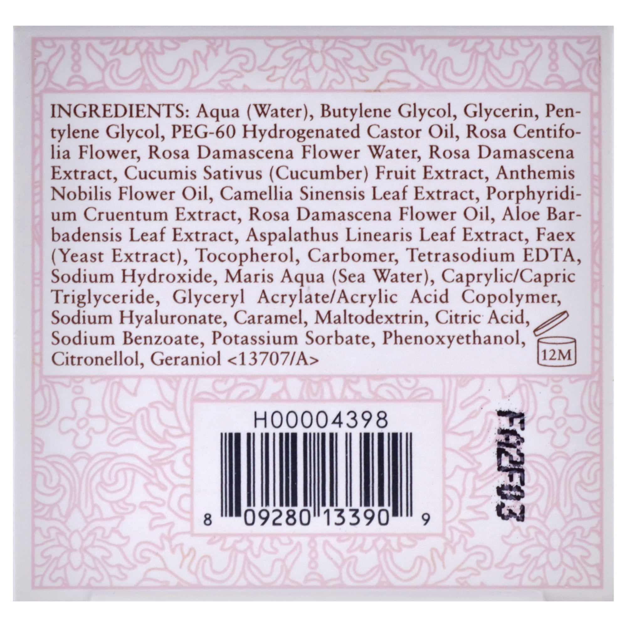 Fresh Rose Face Mask , 1 oz Mask