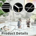 thumbnail image 3 of Large Acrylic Risers Display Risers Clear Rectangular Showcase Collectibles Display Shelf Retail Desktop Display Stand 6 Pcs, 3 of 6