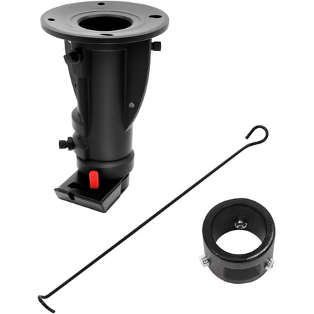 12"-16" Adjustable Height 5th Wheel to Gooseneck Adapter RV Adapter Gooseneck Cushioned Trailer Hitch Adapter for Camper/RV