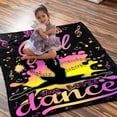 thumbnail image 6 of Dance Blanket Just A Girl Who Loves Dance Blanket Lovers Gift for Girls Teens Women Teacher Super Soft Flannel Blanket for Sofa Couch Bed Cozy Bed Home Dance Stuff Decor,30"x40"for Baby/Pets, 6 of 6