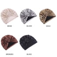 thumbnail image 3 of Coofit Turban pour Femmes Nœud Mode Paillettes Vintage Bonnet Perte de Cheveux, 3 of 10