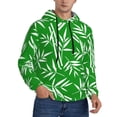 thumbnail image 2 of Balery Bamboo Pattern Mens Hoodie Kangaroo Pocket Hoodie Pullover Hooded Sweatshirt Ideal for Daily Wear Travel and Home-XX-Large, 2 of 7