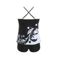 thumbnail image 5 of zaveiop Womens Athletic 2 Piece Tankini Swimsuits with Shorts Swim Tank Tops and Boyshorts Bathing Suits (Black, L), 5 of 6
