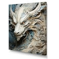 thumbnail image 2 of Designart "Odyssey Of Blue And Grey Dragon I" Dragons Wall Decor, 2 of 7