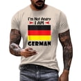 thumbnail image 1 of T-Shirt pour Homme à Imprimé de Lettres Allemandes, Confortable, Estival et Décontracté, en Tissu Extensible, pour l'Intérieur et l'Extérieur, 1 of 6