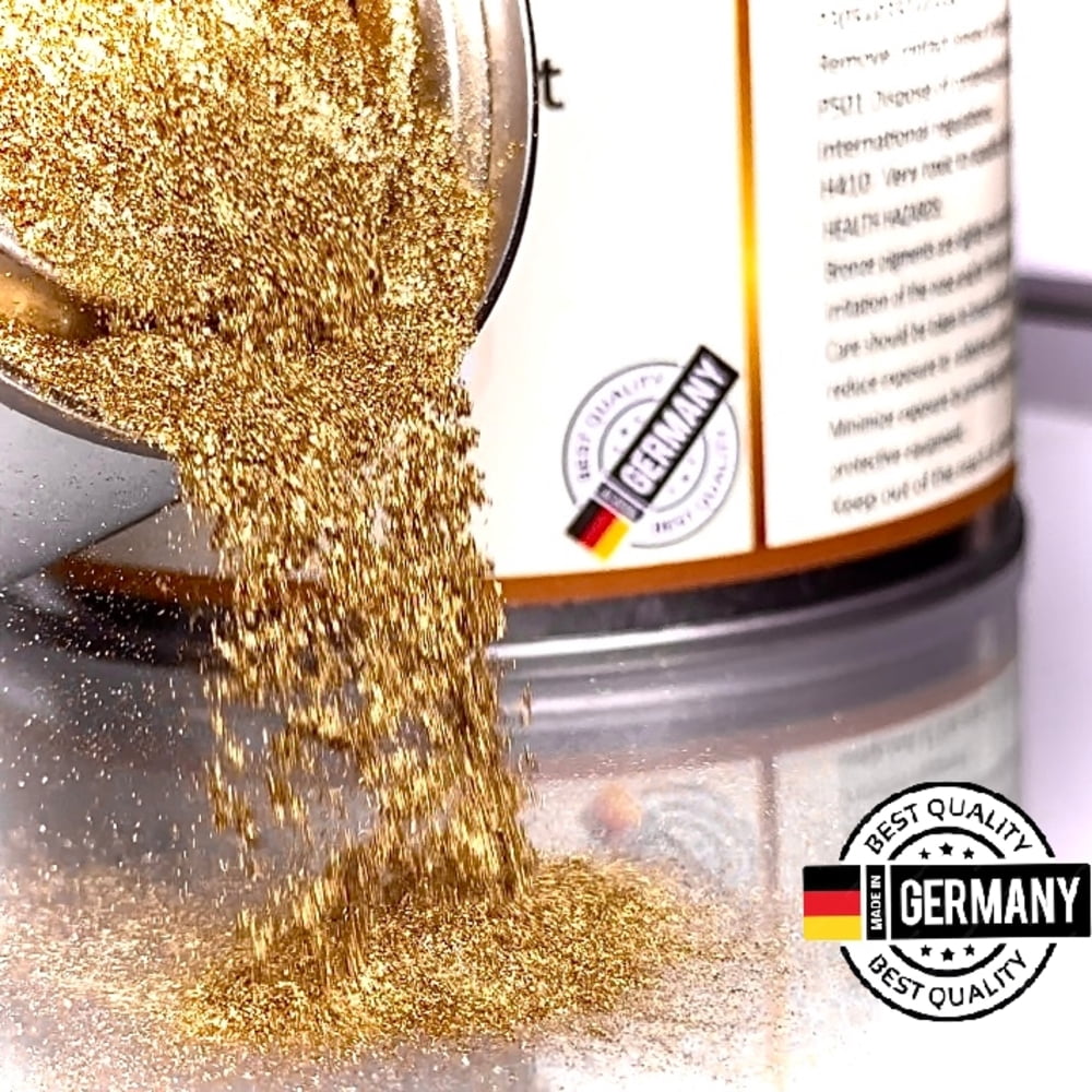 COMETCHEMICAL Metallic Pigment for Solvent, Epoxy Resin, Pale Gold, 1.54lb