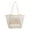 White, variant on PULLIMORE Mesh Beach Tote Bag - Large Breathable Beach Bag with Zippered Pocket (20.5")