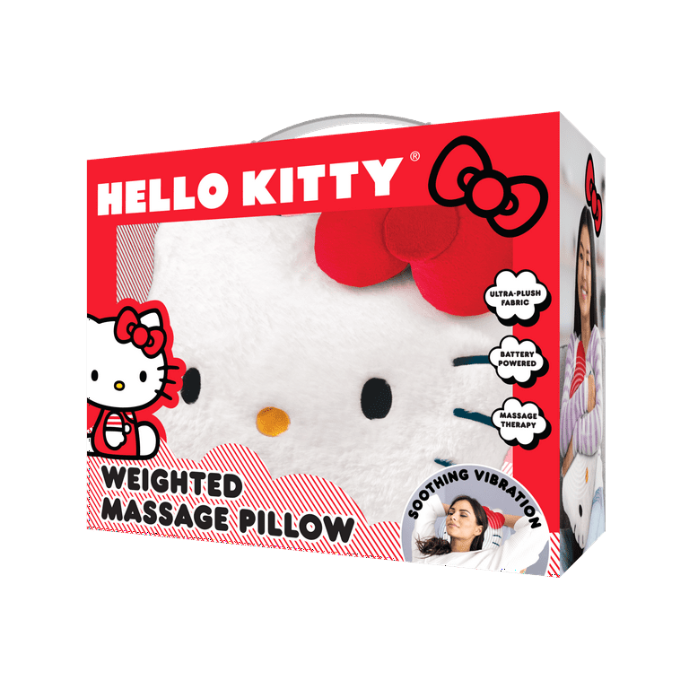 Hello Kitty Weighted Vibrating Massage Pillow, Battery Powered