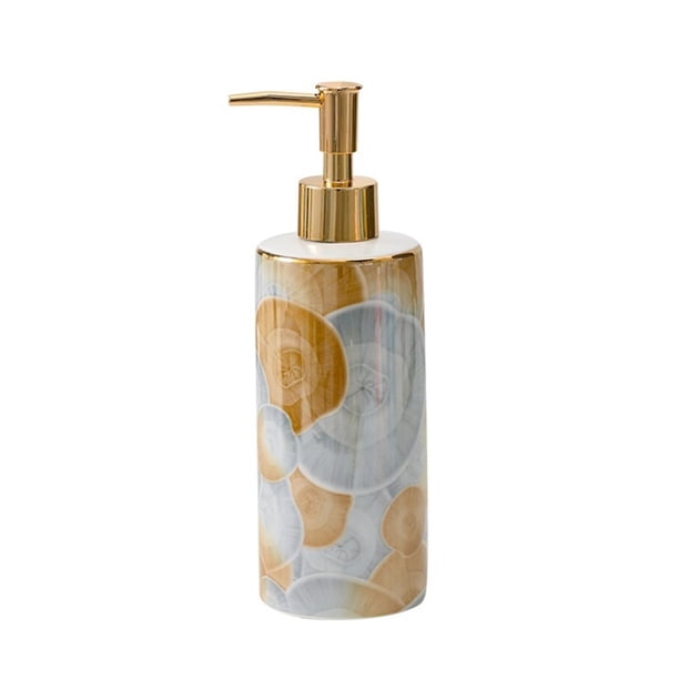 Dispensador de jabón líquido de cerámica for encimera, baño, cocina, manos o lavavajillas, 390 ml