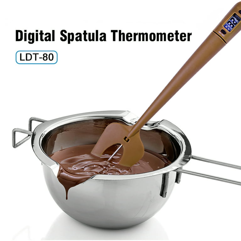 Digital Cooking Thermometer Double Use Silicone Scraper Spatula Safety  Cooking F