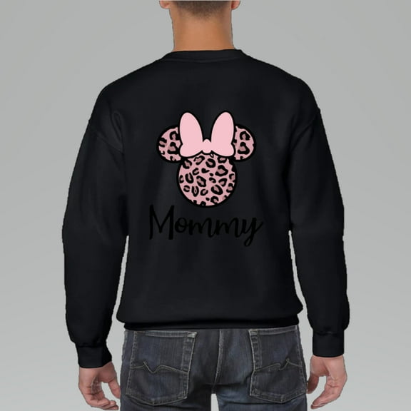 Cute Minni Mouse Leopard Sweatshirt, Stylish Shirt, for men & women, up to size 5XL.