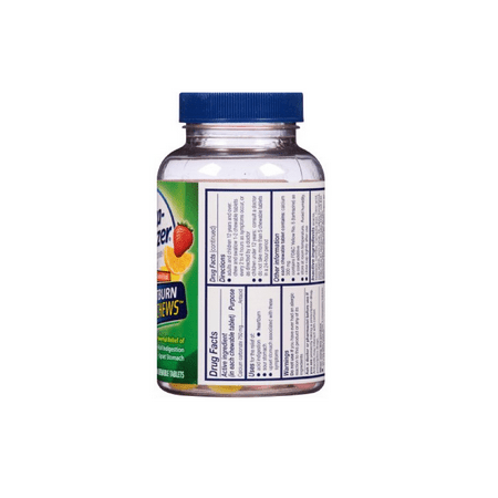 Alka-Seltzer Fruit Chews Calcium Carbonate/Antacid Chewable Tablets 60 ea (Pack of 4)