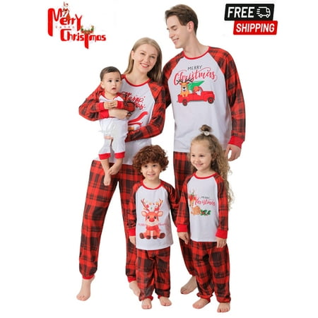 

Christmas Pajamas for Family Thermal Plaid