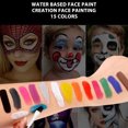 thumbnail image 3 of Pintacaritas Facial Para Niones, Paleta de Óleos de Pinta Corporal Facial, Pinta Facial, 15 Colores Una Base de Agua Paleta de Pinta Corporal Kit de Maquillaje Lavable, 3 of 7