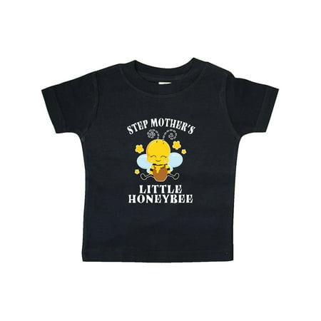 

Inktastic Cute Bee Step Mother s Little Honeybee with Stars Gift Baby Boy or Baby Girl T-Shirt