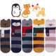 thumbnail image 3 of 5 pares de calcetines cómodos para mujer, divertidos y lindos calcetines con animales para mujer, calcetines con gatos y perros, regalos para mujer, 3 of 4