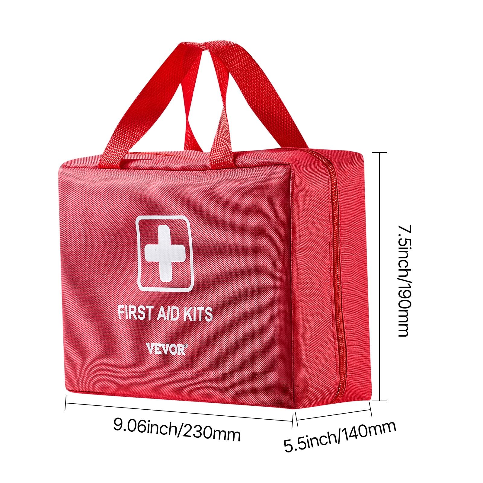VEVOR First Aid Kit, 420 Pieces, 600D Nylon Large Survival First Aid Bag, Emergency Medical Supplies, for Home, Car, Office, Travel, Camping, Truck, Hiking, Sports, Vehicle and Outdoor Emergencies