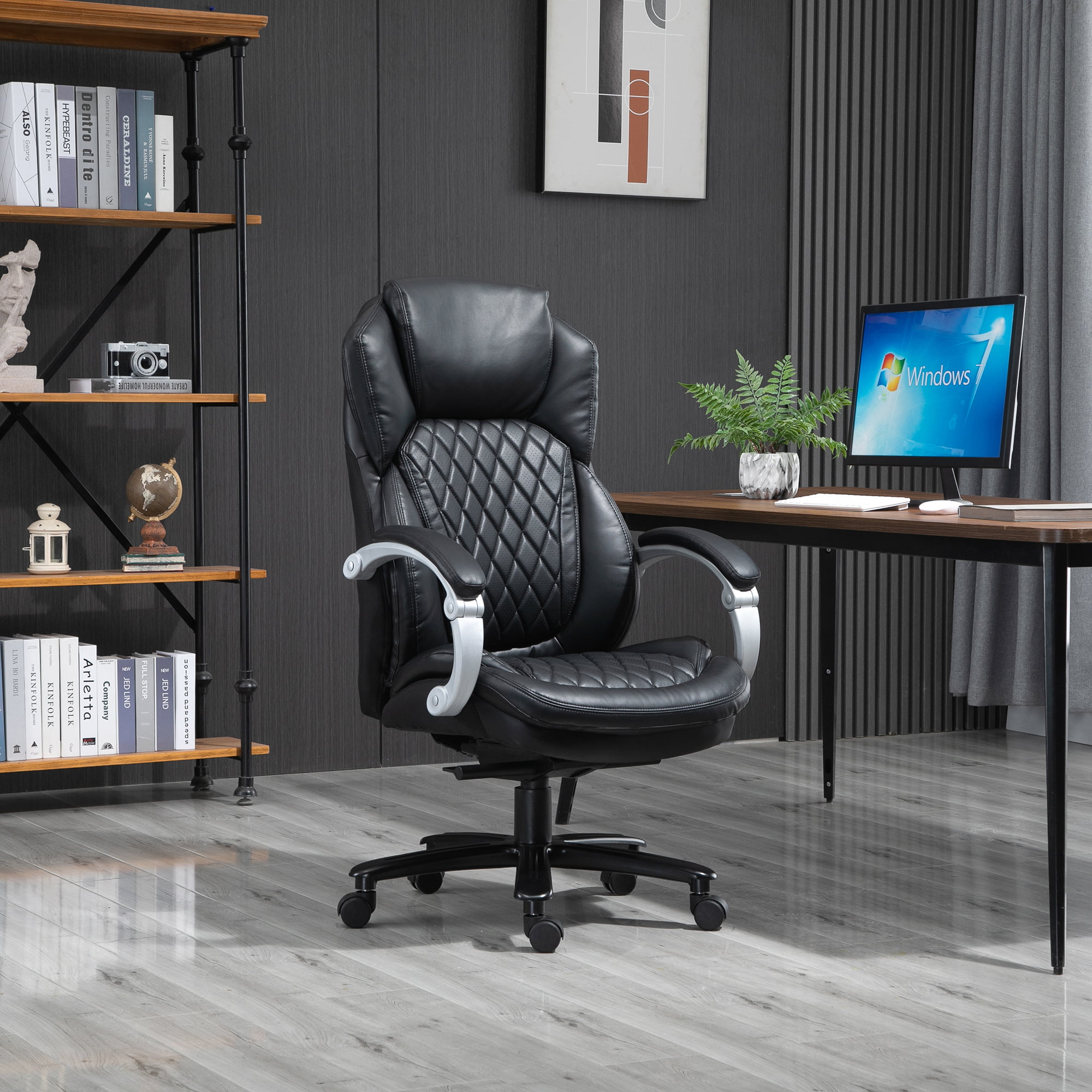 Vinsetto Big and Tall Executive Office Chair, Computer Desk Chair with High Back Diamond