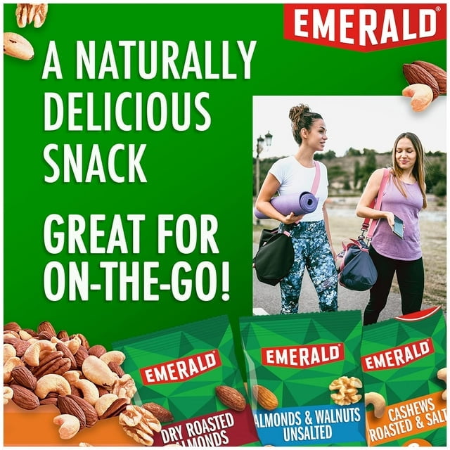 Emerald Nuts Variety Pack, 100 Calorie Almonds, Walnuts, Cashews Emerald Nuts Variety Pack, 100 Calorie Almonds, Walnuts, Cashews