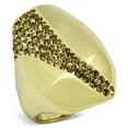 thumbnail image 1 of Alamode TK854-8 Femmes IP Or Bague en Acier Inoxydable avec Cristal de Qualité Supérieure en Quartz Fumé - Taille 8, 1 of 1