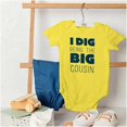 thumbnail image 4 of Dig Being Big Cousin Family Little Romper Boys or Girls Infant Baby Brisco Brands NB, 4 of 6
