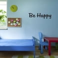 thumbnail image 3 of Family Be Happy Inspirational Quotes & Sayings Wall Decal Decoration Motivational Wall Art Decal Living Room Decor Lasts Years and Easily Removable - Size: 10 In(W) x 3 In(H), 3 of 5