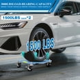 thumbnail image 3 of LARBANKE 2-Pack Car Wheel Dollies, 3000 lbs Total Capacity Heavy Duty Tire Skates, Vehicle Mover with Safety Reflective Strips, 2 Brake Wheels and Integrated Carrying Handle for Easy Garage Storage, 3 of 7