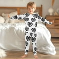 thumbnail image 6 of joogoo Tropical Plants 2 Piece Long Sleeve Tee and Pants Cotton Pajama Set 4T, 6 of 7