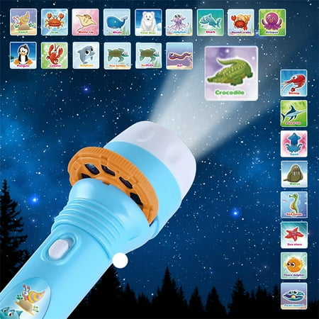 

Toys Slide Projector Flashlight Projection Lamp Toy Slideshow Flashlight Lamp Education Learning Small Night Light Bedtime Early Education Toys