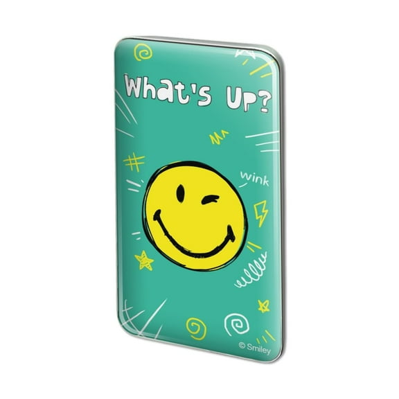 What's Up Winky Smiley Face Emoticon Officially Licensed Metal Rectangle Lapel Hat Pin Tie Tack Pinback