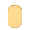 thumbnail image 2 of 14k Yellow Gold Solid Plain .013 Gauge Engraveable Dog Tag Disc Charm Pendant, 2 of 7