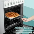 thumbnail image 4 of Lanbo 24 in 2.9 CU ft Freestanding Electric Range with Rotisserie and True Convection Oven and Timer, 4 of 16
