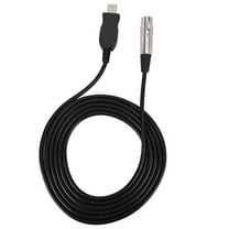 Microphone Link Adapter Cord XLR Female to USB MIC Link Black Cable Line