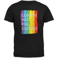 thumbnail image 1 of Gay Pride LGBT Closets Are For Clothes Black Adult T-Shirt, 1 of 1
