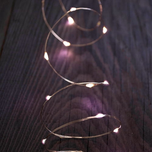 Fairy Lights LED Fairy Lights 5 ft. silver wire Battery Operated Timer