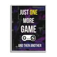 thumbnail image 4 of Stupell Industries One More Game Video Gamer Controller Text Sign Graphic Art Gray Framed Art Print Wall Art, Design by Annie Warren, 4 of 5