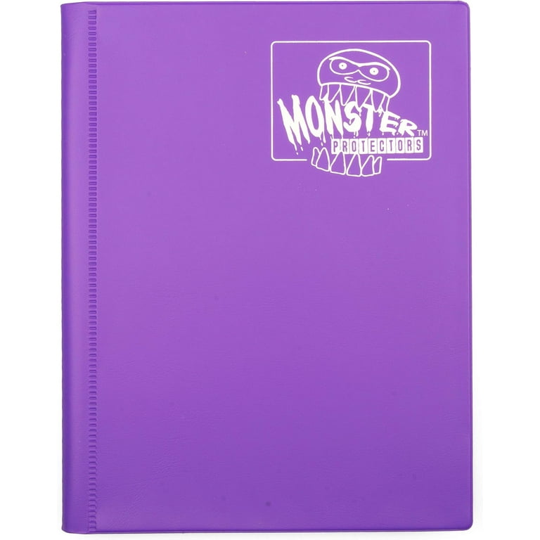 purple card binder Monster Mini Matte Purple 4-Pocket Binder