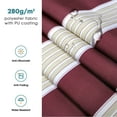 thumbnail image 3 of MCombo Patio Awning 13x8 Feet Fabric Replacement Sunshade Canopy for Retractable Awnings(Brick Red with Beige), 3 of 7