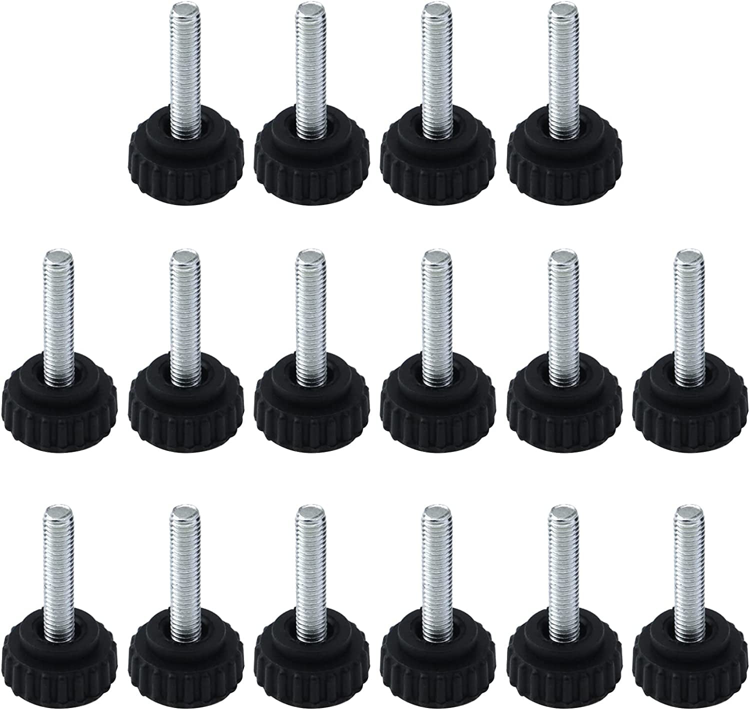 YISITIAN M6 x 25 Male Thread Knurled Thumb Screw Screw on