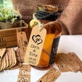 thumbnail image 2 of Etiquetas de recuerdo de boda, Mini etiquetas Kraft personalizadas con nombre y fecha, etiquetas de agradecimiento, recuerdos de decoración de fiesta, 90/180 Uds., 2 of 4