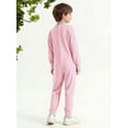 thumbnail image 6 of inlzdz Special Needs Adaptive Clothing for Children Cotton Long Sleeve Anti-strip Jumpsuit Onesie Orange Pink 8, 6 of 7
