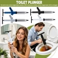 thumbnail image 2 of Toilet Drain Clog Remover | Heavy Duty Toilet Plunger High Pressure Drain Clog Remover Tool for Bathroom Kitchen Sinks, 26 Inch Handheld Clog Remover for Home Use, 2 of 6