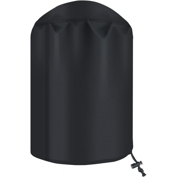 Heavy-Duty Outdoor Grill Shield, Vertical Round Smoker Cover For Char-Broil Weber Compatible, Waterproof, Rip-Proof, 75X70Cm, Includes Storage Bag