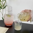 thumbnail image 7 of Bedside Water Carafe and Glass Set,18oz Water Pitcher Sets with Cup, Bedside Night Carafe Pitchers and Waters Glasses Tumbler Sets,Vintage Glass WaterPitcher with Cup Set for Bedroom, 7 of 7