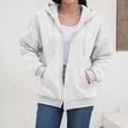 thumbnail image 2 of Godom Hoodies for Women Zip Up Hoodie Oversized Sweatshirt Fleece Jackets Fall Winter Coats 2025 Fashion, 2 of 7