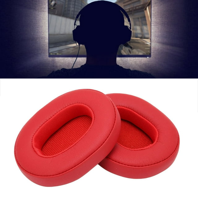 Reemplazo de Cojines para almohadillas de oído, Tazas de espuma de Memoria Robusta Con Cuero Proteico, Alta Elasticidad, Superfices Brillantes, Adecuado parauriculares