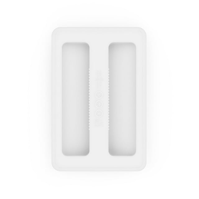 Nvzi Juego de 2 piezas de color liso para utensilios de cocina, tapa antipolvo para tostadora, tapa superior de silicona para tostadora, 15,8 * 10,5 cm (blanco)