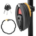 thumbnail image 2 of BIKERSAY Portable Folding Bike Lock by BIKERSAY - Keyed Security with Reflective Mounting Bracket for Bicycles, Motorcycles, and E-Bikes - BK012B Model, Strong Alloy Steel for Enhanced Theft, 2 of 6